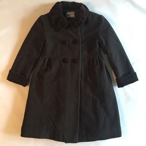 Rothchild brown wool blend girls coat size 5